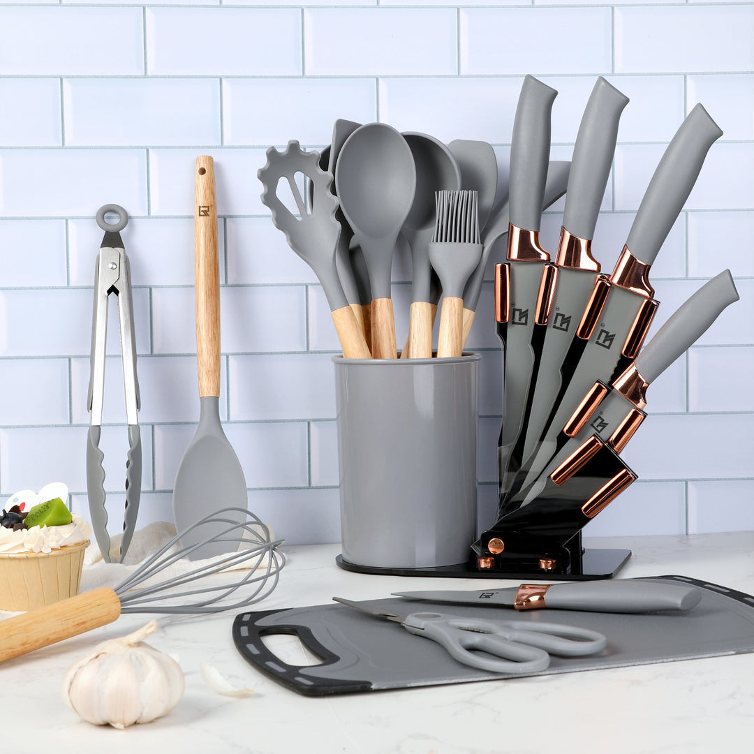 20 Piece Heat Resistant Silicone Kitchen Utensil Set